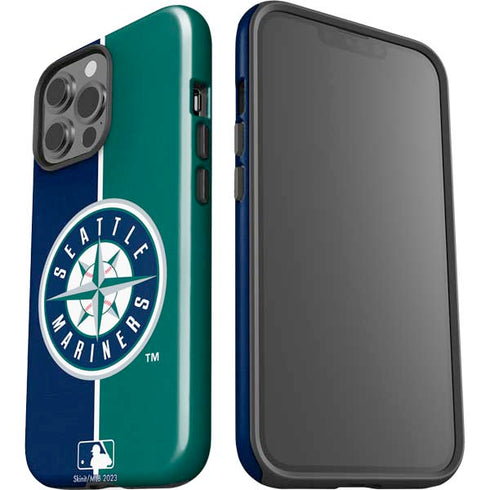 MLB Seattle Mariners Split iPhone 15 Pro Max Impact Case